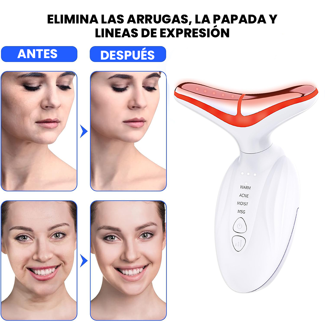 Masajeador Facial LED®️ Efecto Lifting