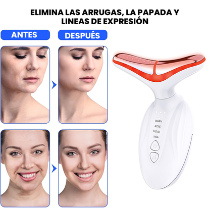 Masajeador Facial LED®️ Efecto Lifting